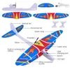 ElectricRC Aircraft Large EVA Foam Aircraft Toy Hand Throwing Flying Airplane Flight Glider DIY Model Toy For Kids Adult Outdoor Plane Model Toys 230420