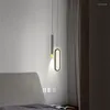 Hangende lampen 2 koppen bed led modern lamp licht voor slaapkamer woonkamer Noordse luxe woning decor indoor ijzeren kunstglichte schijnwerpers