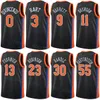 Printed Basketball Man Women Miles McBride Jerseys 2 Evan Fournier 13 Donte DiVincenzo 0 Josh Hart 3 Jericho Sims 45 Isaiah Hartenstein 55 City Shirt Blue White Black