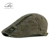 Berets Men Flat Cap Sboy Hat Beret Cabbie Ivy Patchwork Regulowane gatsby