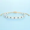 Strand Kelitch Color White Miyuki Bracelets مثلث قابلة للتكديس الصداقة المصنوعة يدويًا المجوهرات الصيفية