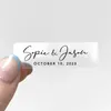 Party Supplies 100pcs Personalized Transparent Stickers Wedding Favor Labels Custom Bridal Shower Gift Clear Wrapping Gold Foil