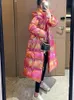 Damskie Parkas 2024 Kobieta zimowa wodoodporna długa bawełniana kurtka Kobieta z kapturem grube ciepły płaszcz śnieżny moda moda nadmierna odzież wierzcha 231121