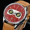 Men luxury designer Automatic quartz tachymetre chronograph watch Mens auto 5 hands leather band owl Watches U2