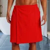 Erkekler Placesmes Bath Havlusu Ayarlanabilir Bel Banyıl Boynazları Spor Spa Yüzme için Cepler Homewear Nightgown Outdoor
