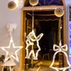 Cordas LED luzes de Natal de alta qualidade estrela lua criativa guirlanda fada string árvore de natal ornamento ventosa luz