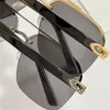 Verkoop van fashion design zonnebrillen 0276S metaal Semi-randloos Onregelmatige randloze lens Eenvoudige en veelzijdige stijl topkwaliteit zomer buiten uv40