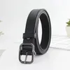 Belts Korean Ins Style Retro Black Square Pin Buckle Accessories PU Female All-match Student Jeans Dress Thin Belt