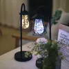 Lámparas de mesa Lámpara de escritorio retro decoración del hogar lámpara de mesa usb noche led hierro luz del día de Navidad AA230421