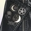 Kolekcja Pins Pentagram Triple Moon Constellation Kreator broszki czarownicze goty