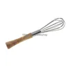 Egg Tools 10/12Inch Stainless Steel Eggs Beater Hand Mixer Butter Blender Whisk Wooden Handle Kitchen Gadget Wholesale Lx2826 Drop D Dh8Di