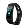 Nuevo Y5 Bluetooth banda inteligente pantalla a Color Monitor de ritmo cardíaco presión arterial podómetro pulsera Fitness anillo de mano inteligente