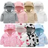 Waistcoat Children Flannel Jacket Autumn and Winter Baby Girl Clothes Hooded Cute Toddler Outerwear Clothing Warm Boys Coat 1 5 Years 231120