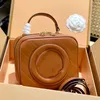 New Mini Bag Tote Bag Crossbody Camera Bag Women Square Handbags Shoulder Bag Purse 744434 Quilted Bag Double Button Letter Zipper Genuine Leather Multiple Colors