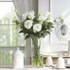 Fleurs décoratives 4 tête artificielle Eustoma fleur haute qualité soie décoration de la maison mariage décor Bouquet