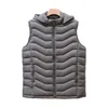 Men's Vests Men Autumn Winter Vest Coat Sleeveless Padded Warm Windproof Lapel Zipper Pockets Zip Up Cardigan Casual Waistcoat