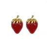 Dangle Earrings Red Strawberry 2023 Personality Charming Fashion Designers Fruit Pendientes Mujer