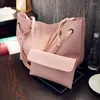 Evening Bags 2023 Ladies Shoulder Bag Fashion PU Leather Tote Two-piece Set Crossbody Retro Handbag