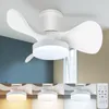 Ventilateur à trois feuilles monté au plafond, 53W DC, fréquence Variable, silencieux, petite lampe pour Restaurant et Bar