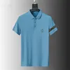 2023 Designer Gestreepte Polo T-shirt Snake Polo Bee Bloem Borduren Heren High Street Fashion Paard Polo A2 3M-3XL