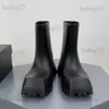 Botas RIBETRINI punta cuadrada nueva marca botas de lluvia de diseñador para mujer tobillo corto plataforma de tacón grueso zapatos de moda impermeables mujer T231121