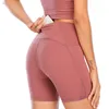 LU-066 Aligner les Shorts pour femmes pantalon taille haute entraînement Yoga Fitness course gymnase court respirant séchage rapide coupe ajustée