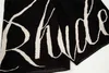 Vêtements de créateurs courts décontractés Rhude Trendy American Summer Sports Casual Pure Cotton Wool Black Shorts de basket-ball pour hommes Couples Joggers Sportswear