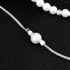 Chains 2023 Simulated Pearl Backdrop Necklaces Back Chain Jewelry For Women Party Wedding Backless Dress Accessories