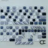 Tangentbord GMK 129 Keys Mosaic Theme KeyCaps Cherry Profile PBT Dye SubliMation KeyCaps 1.75U 2U för MX Switch Mechanical Tangentboard Q231121