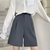 Kobiety Koreańskie Koreańskie wysokie talia luźne krótkie spodnie kobiet w pełni mecz stały kolor kobiet duży lato dla kobiet