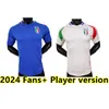 Italien Soccer Jerseys Italia 2023 2024 125th Anniversary Maglie Da Calcio Verratti Chiesa Gnonto Football Shirt Lorenzo Pinamonti Politano Grifo Fans Player