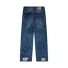 Designer Jeans For Mens Pants Purple Jeans Graffiti Tied Hoodie Add Letters To The Leg Jeans Balanciag Hoodless Sweatshirt 983