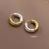 Hoopörhängen Punk Gold Plated Silver Color Mixing Metal Circle For Women Geometric Small Ear Bone AROS Huggie Hoops smycken