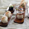 Borden houten sushi bord rechthoek vaste houten knoedel huis restaurant creatief servies