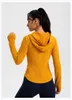 Al Women Ribbed Nu Hooded Jacket outfit Womens Activewear Slim Fit Zip Thumb Hole Running Workout Fitness Yoga Jackets