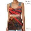 Men's Tracksuits Summer Funny Print Men Tank Tops Women Koyaanisqatsi Poster Beach Shorts Sets Fitness Vest