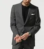 Men's Suits Casual Stripe Blazer Two Buttons Notch Lapel Coat For Dinner Business