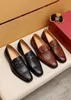 2023 New Men's formal Party Sapatos de couro genuínos de couro respirável Casual Slip Slip On Fashion Business Oxfords Tamanho 38-47