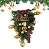 Fiori decorativi Ghirlande natalizie per la porta d'ingresso Decorazioni per l'albero invernale Ghirlanda artificiale Ghirlanda natalizia sottosopra
