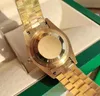 Avec boîte d'origine montre de luxe de haute qualité 41mm 18k mouvement en or jaune automatique hommes GD Bracelet montres pour hommes 03
