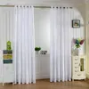 Cortina estilo simples estilo brilhante janela de cor sólida cozinha sala de estar divisor de porta pura de painel de painel lenço de cachecol