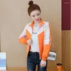 Women's Jackets Women's Coat Jacket Spring Autumn Casual Zipper Sun Protection Clothing Women Basic Coats Sportswear Female Tops