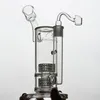 Stereo Matrix Perc Glass Hosahs Heady Bubbler Bongs Thick Oil Dab Rig Water Pipes Shisha Pipe för rökning gratis frakt