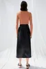 Jupes en cuir demi-taille haute pour femmes Aword Retro Lace Up Wrap Style 230420