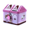 Novelty Items Small House Cute Piggy Bank Money Box Tinplate Saving Bank Gift For Children Money Saving Banks Gift 230420