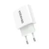 ESEEKGO ES38 1 * Type-C PD20W Adaptador de viagem Carregador de parede da UE para laptops Tablets Celulares Plugue de parede de viagem Carregadores rápidos em caixa de varejo