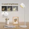 Wall Lamp Magnetic Touchable LED USB Rechargeable Table 360 Rotate Cordless Remote Control Desk Lights Home Bedroom Night