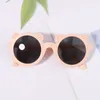 Accessoires pour cheveux 2023 Lunettes de soleil pour enfants de mode rétro couleur unie de couleur unie résistante aux ultraviolets lunettes de commodité rondes lunettes pour enfants