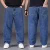 Jeans pour hommes 2023 Pantalones Vaqueros Hombre Plus Taille pour hommes Jambe large 30-50 Pantalon long ample Baggy