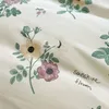 Conjuntos de cama Pastagem de flores da moda Flor Pastoral Filming Fhela de travesseiro de tamanho duplo de tamanho duplo decoração de casa simples tampa de edredão